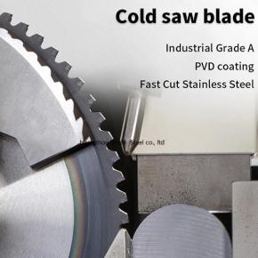 Cermet alloy tipped saw blade for solid steel cutting